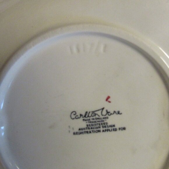 Vintage Carlton Ware Apple Blossom Salad Ware Serving Dish 1960s Leaf Shape J483 - Picture 8 of 8